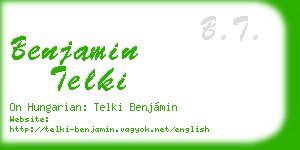 benjamin telki business card